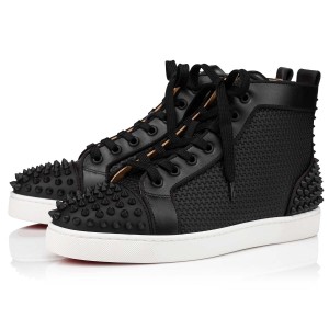 Altos Christian Louboutin Lou Spikes 2 Negros Negros | PDU-539410