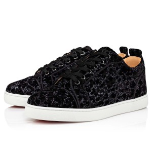 Bajos Christian Louboutin Louis Junior Negros | YPZ-375029