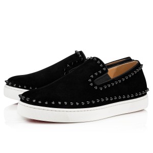 Bajos Christian Louboutin Pik Barco Negros Negros | TIS-315269