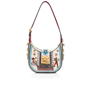 Bolsas Christian Louboutin Carasky Mini Blancos Dorados | DET-845019