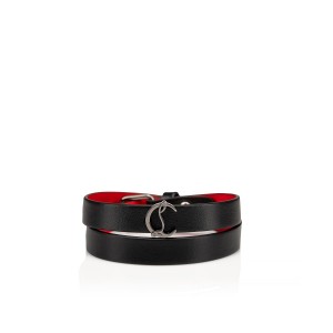 Brazalete Christian Louboutin Double Loubilink Negros Metal | DFZ-872019