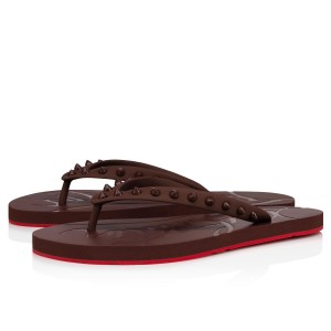 Chancletas Christian Louboutin Loubi Nude 8 | FCQ-508321