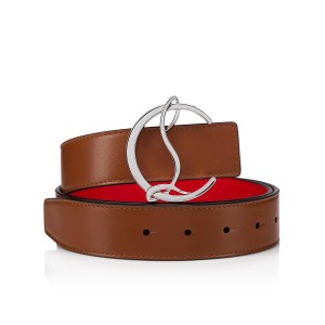 Cinturones Christian Louboutin Cl Logo Plateados | RKT-026537