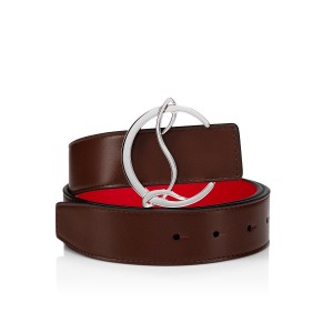 Cinturones Christian Louboutin Cl Logo Plateados | IRM-316954