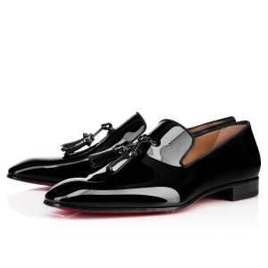 Mocasines Christian Louboutin Dandelion Tassel Negros | HRA-416073