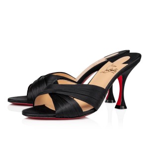 Mulas Christian Louboutin Nicol Is Back 85 mm Negros | VRH-106743
