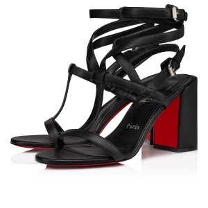 Sandalias Christian Louboutin Bombinissima 85 mm Negros Negros | JND-245813