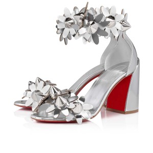 Sandalias Christian Louboutin Daisy Spikes 85 mm Plateados Plateados | DXP-924856