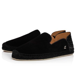 Sandalias Christian Louboutin Espadon Alpargata Negros | QLR-691573