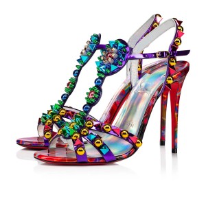 Sandalias Christian Louboutin Goldora 100 mm Vers Multi / Mix Multi Ab / Lin La | CYD-850142