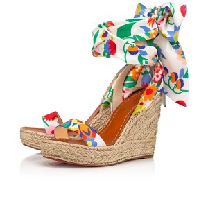 Sandalias Christian Louboutin Monica Du Désert 110 mm Multi / Naturel | UNF-389725