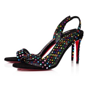 Sandalias Christian Louboutin O Marylin Strass Boum 85 mm Bk / Mix Multi / Lin Bk-multi | YTB-250376