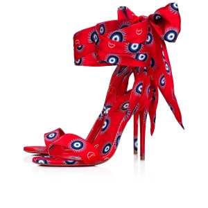 Sandalias Christian Louboutin Sandale Du Désert 100 mm Multi / Lin Multi | KHQ-985236