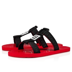 Sandalias Christian Louboutin Surf Alpargata Negros | EIH-694528