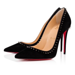 Tacones Christian Louboutin Anjalina 100 mm Negros Negros | ZQD-082574