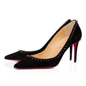 Tacones Christian Louboutin Anjalina 85 mm Negros Negros | ALU-624135