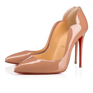 Tacones Christian Louboutin Hot Chick 100 mm Nude | DBS-092817