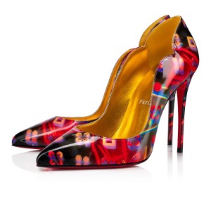 Tacones Christian Louboutin Hot Chick 100 mm Amarillos | XRU-561829