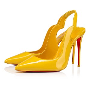 Tacones Christian Louboutin Hot Chick Sling 100 mm Sol / Lin Sol | VQH-056892