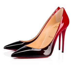 Tacones Christian Louboutin Kate 100 mm Black-red | JYS-695420