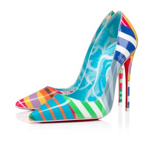 Tacones Christian Louboutin So Kate 120 mm Multi / Lin Blue-white | VCK-375104