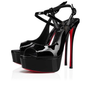 Zapatos Plataforma Christian Louboutin So Jenlove Alta 150 mm Negros Negros | BST-896154