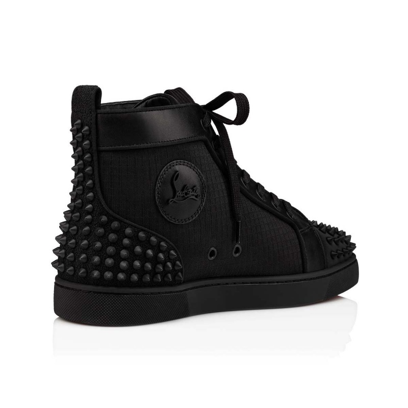 Altos Christian Louboutin Lou Spikes 2 Negros Negros | JSU-672983