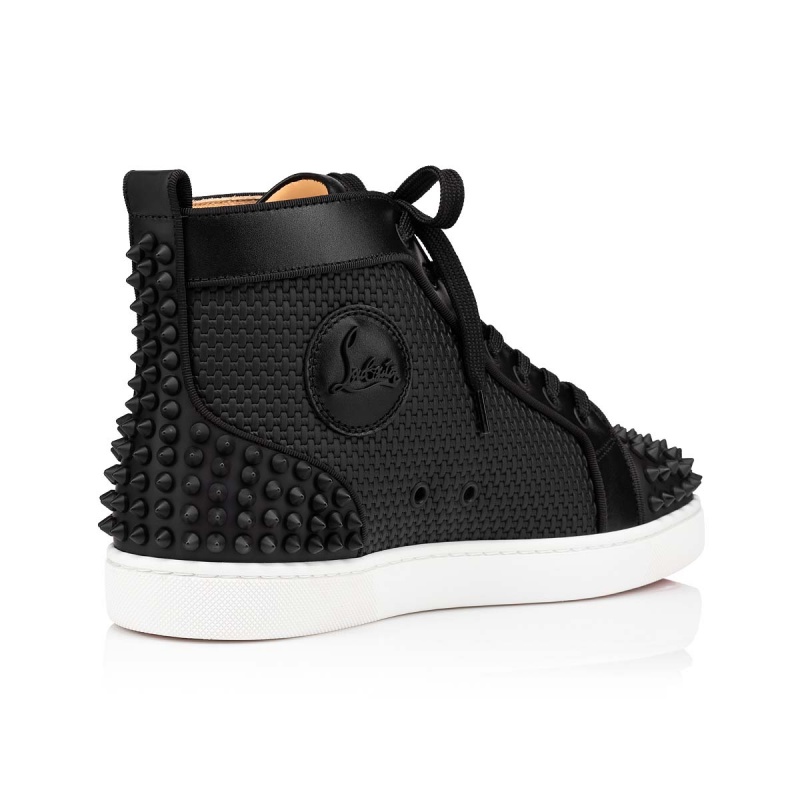 Altos Christian Louboutin Lou Spikes 2 Negros Negros | PDU-539410