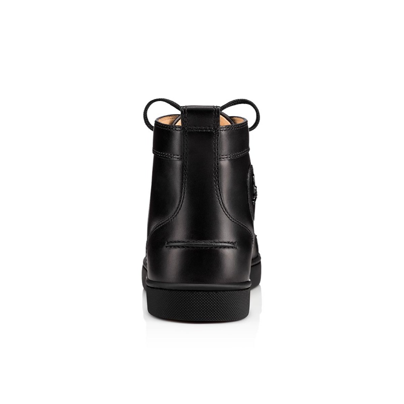 Altos Christian Louboutin Lou Spikes Negros Negros | IBQ-460172