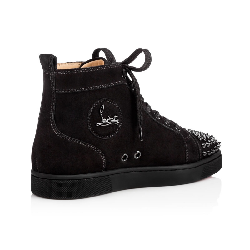 Altos Christian Louboutin Lou Spikes Negros Negros | AGZ-097658