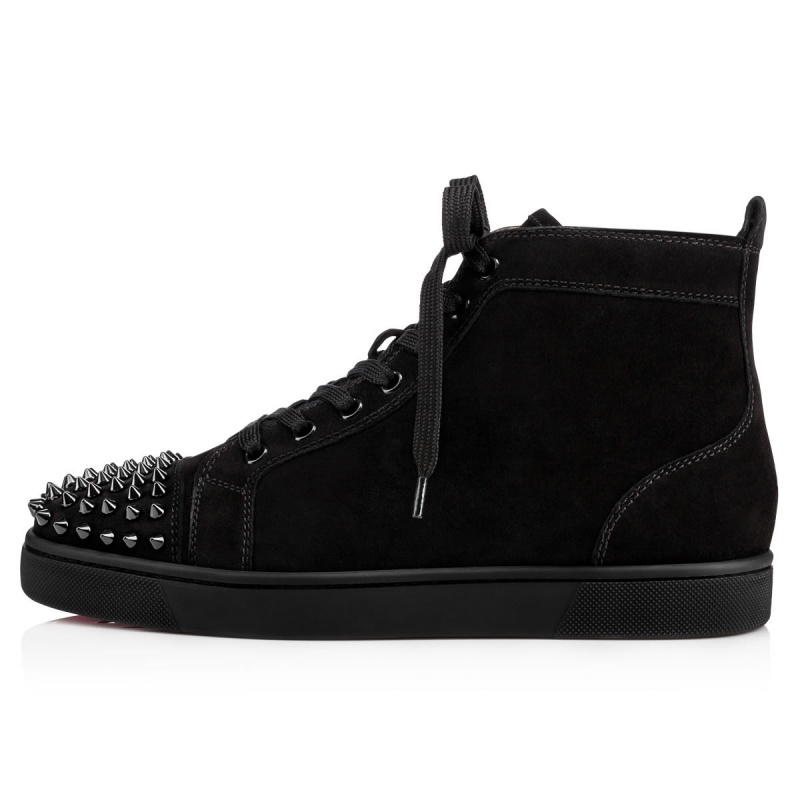 Altos Christian Louboutin Lou Spikes Negros Negros | AGZ-097658
