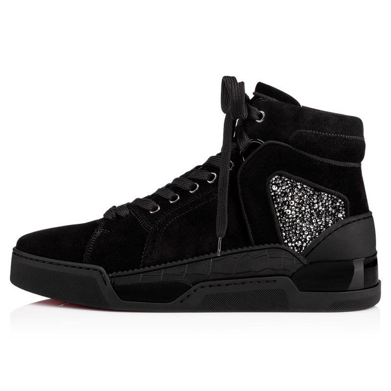 Altos Christian Louboutin Loubikick Planos Negros | GRA-637250