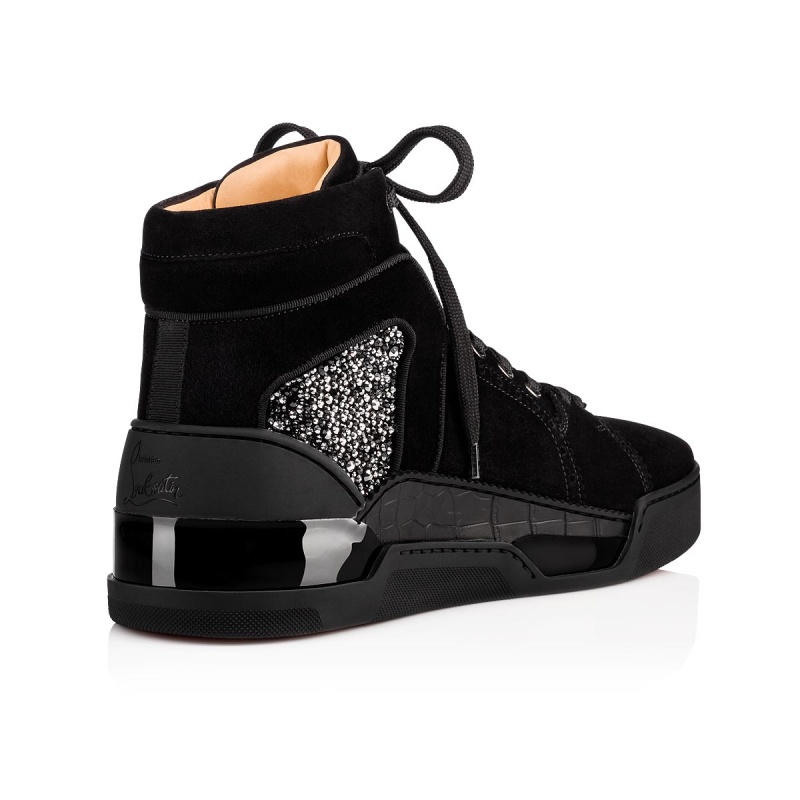 Altos Christian Louboutin Loubikick Planos Negros | GRA-637250