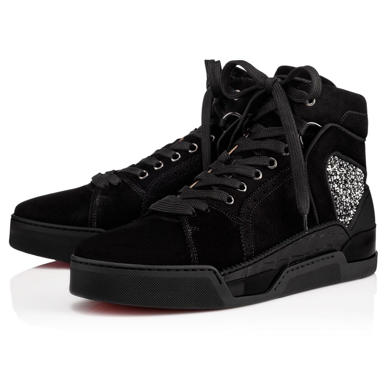 Altos Christian Louboutin Loubikick Planos Negros | GRA-637250