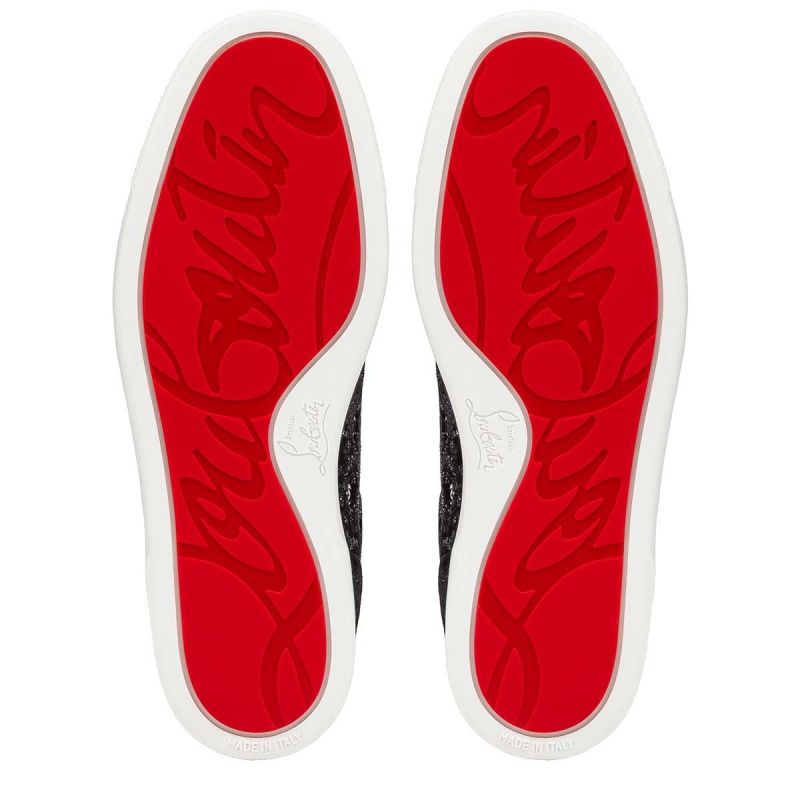 Bajos Christian Louboutin Louis Junior Negros | YPZ-375029