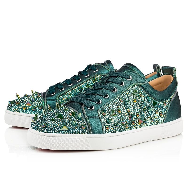 Bajos Christian Louboutin Louis Junior Pik Pik Strass Planos Version Versi Coloured | PNE-517326