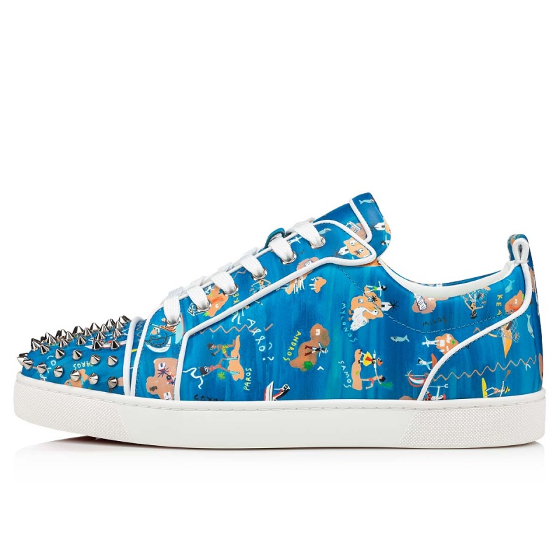 Bajos Christian Louboutin Louis Junior Spikes Multi / Bianco | SWX-873460
