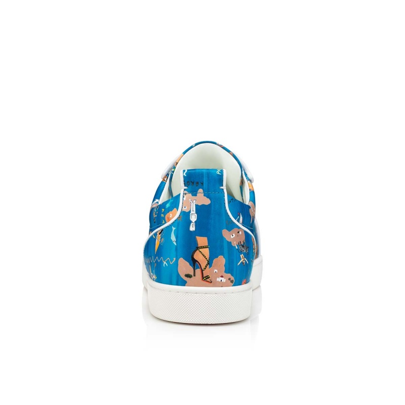 Bajos Christian Louboutin Louis Junior Spikes Multi / Bianco | SWX-873460