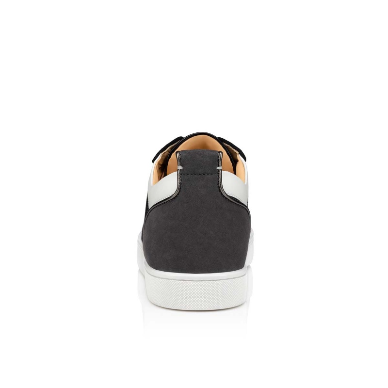 Bajos Christian Louboutin Louis Junior Spikes Negros Blancos | HTP-851237