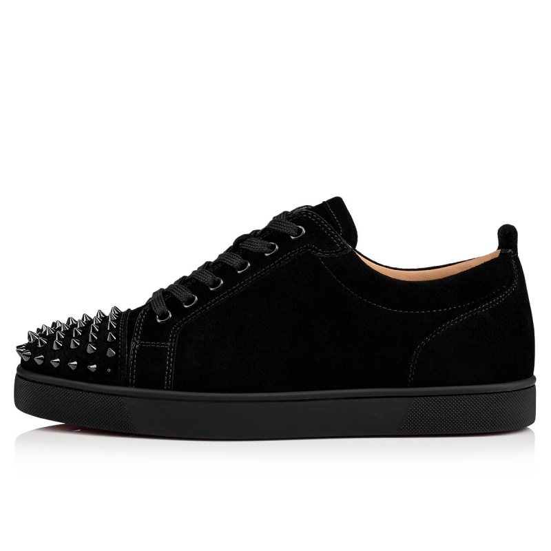 Bajos Christian Louboutin Louis Junior Spikes Negros Negros | FGL-183754