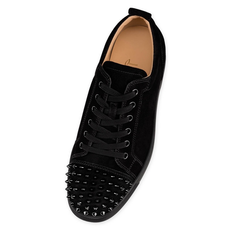 Bajos Christian Louboutin Louis Junior Spikes Negros Negros | FGL-183754
