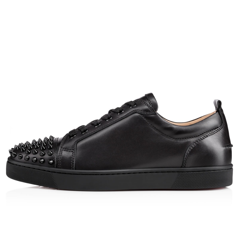 Bajos Christian Louboutin Louis Junior Spikes Negros Negros | DEP-984750