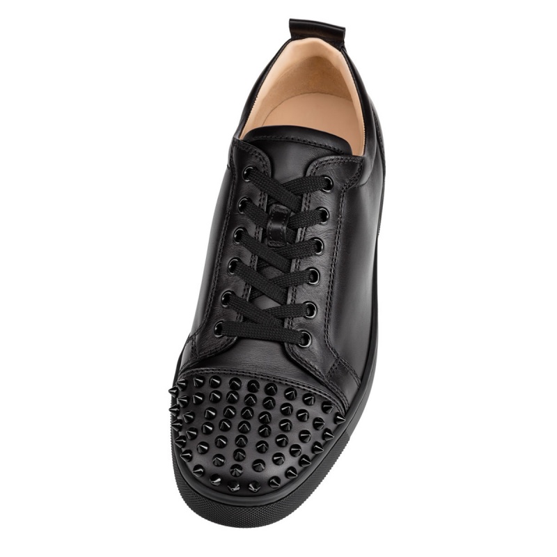 Bajos Christian Louboutin Louis Junior Spikes Negros Negros | DEP-984750