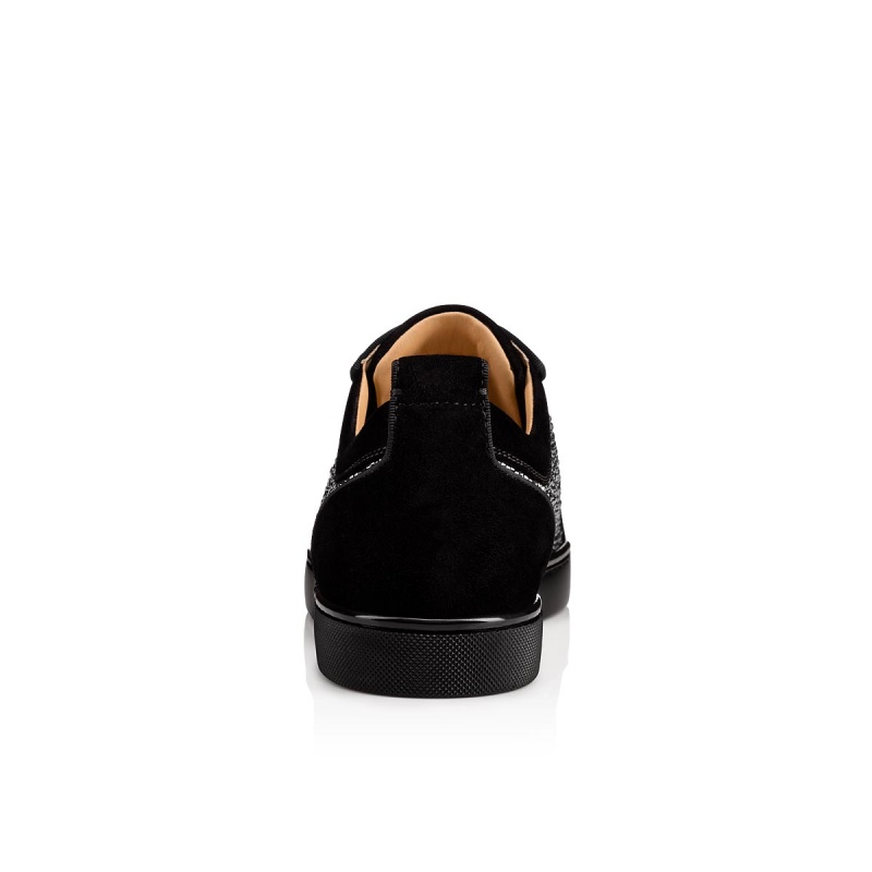 Bajos Christian Louboutin Louis Junior Strass Negros | PXE-780234