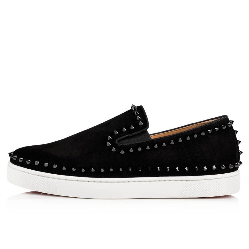 Bajos Christian Louboutin Pik Barco Negros Negros | TIS-315269