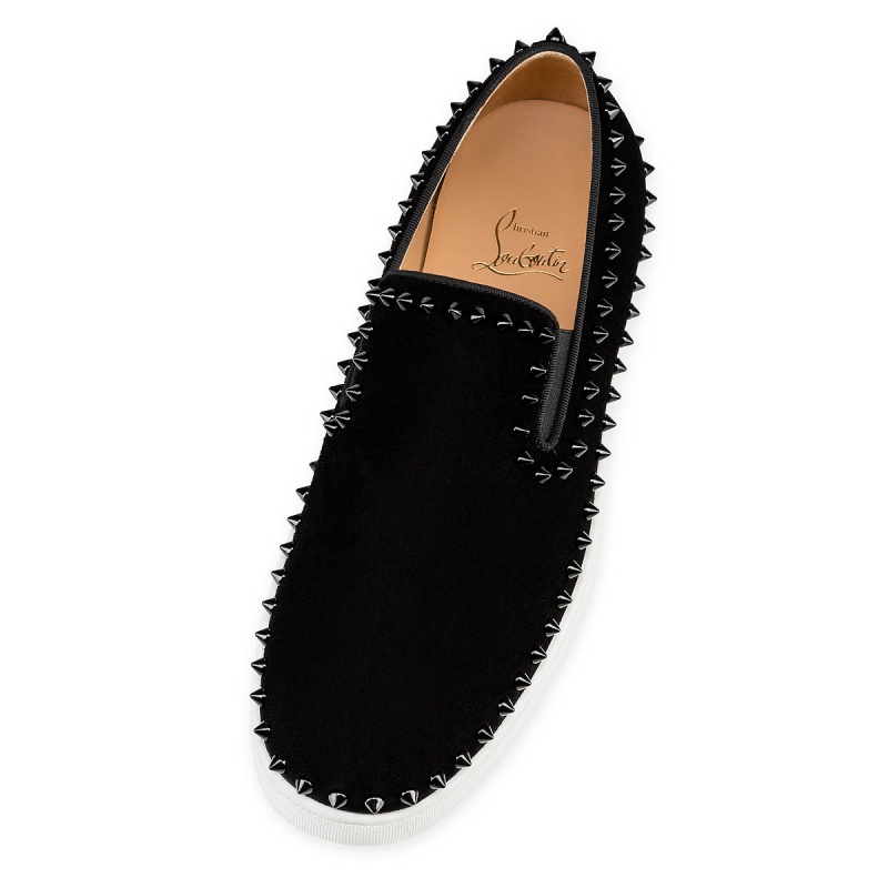 Bajos Christian Louboutin Pik Barco Negros Negros | TIS-315269