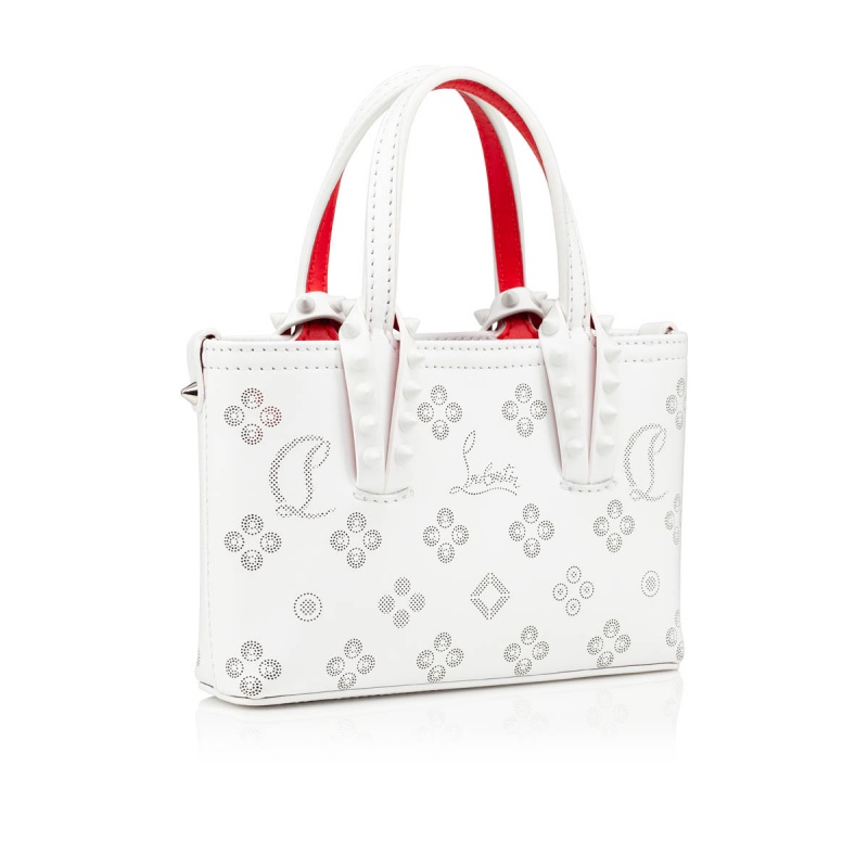 Bolsas Christian Louboutin Cabata E/W Nano Bianco / Bianco | DWZ-941756