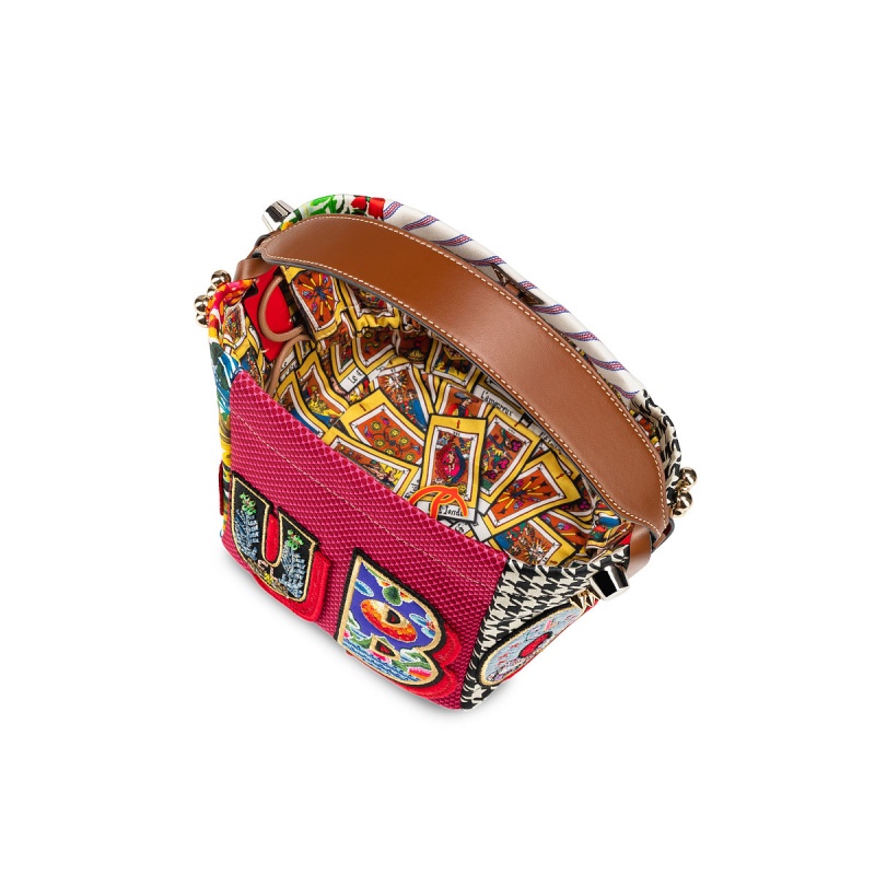 Bolsas Christian Louboutin Caracaba Mini Multi / Biscotto | ANU-756308