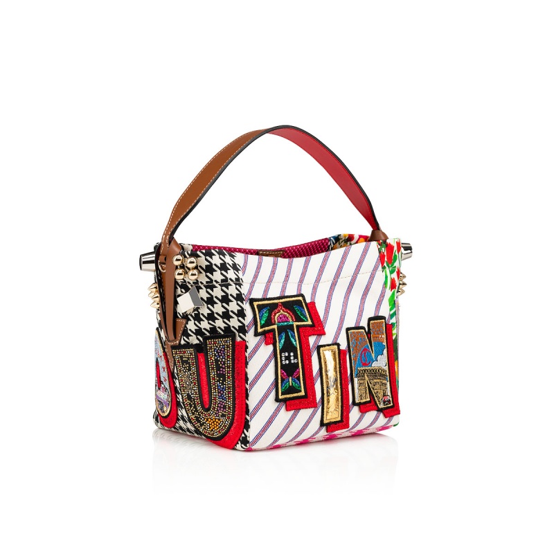 Bolsas Christian Louboutin Caracaba Mini Multi / Biscotto | ANU-756308
