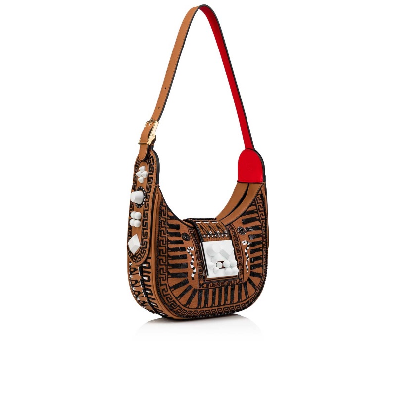 Bolsas Christian Louboutin Carasky Mini Negros Dorados | MOG-870195